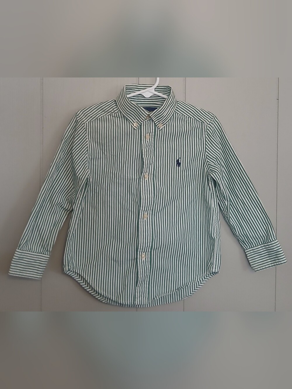 Ralph Lauren Boys Size 3 Green Long Sleeve Top